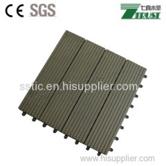 WPC Composite deck tiles sell at large quantity garden deck roof tiles (30cm x 30cm)