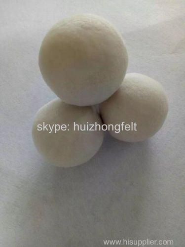 100% wool felt laundry balls with cotton bags