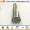 Stainless steel slot tube 316 ss oval slot pipe satin finish