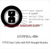 FTTH Duct Cable 4 core with 0.5mm FRP strength member