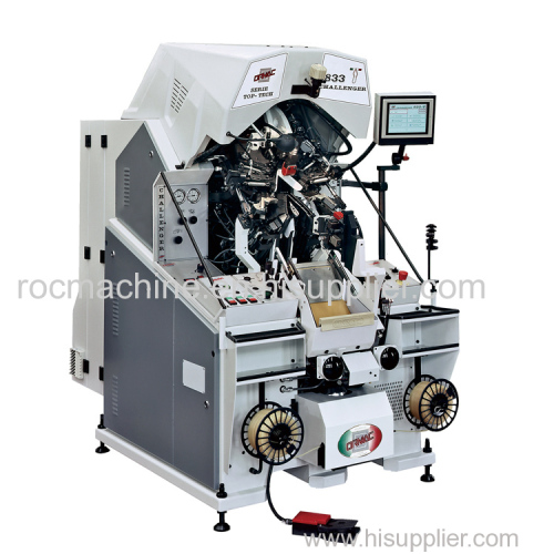 Fully automatic computer program toe laster/shoe toe lasting machine