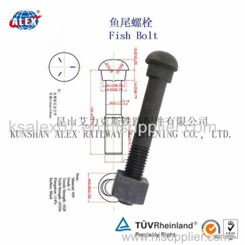 fish bolt; fish plate bolt; fishplate bolt; rail fish bolt; fishing set; splice bolt; railway fish plate bolt; bolt;nut;