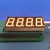 Super bright yellow common cathode 0.56&quot; 4 digit 7 segment led display for instrument