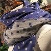 Custom Printed Woven 100% Cotton Double Layer Dots Scarves