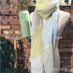 Custom Stripe Design Woven Yarn Dyed 100% Linen Scarves