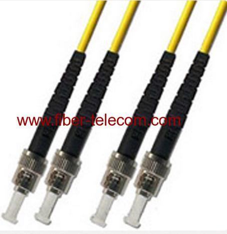 ST-ST Single Mode Duplex Fiber Optic Patch Cord