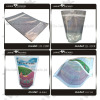 Transparent ziplock stand up plastic package bag