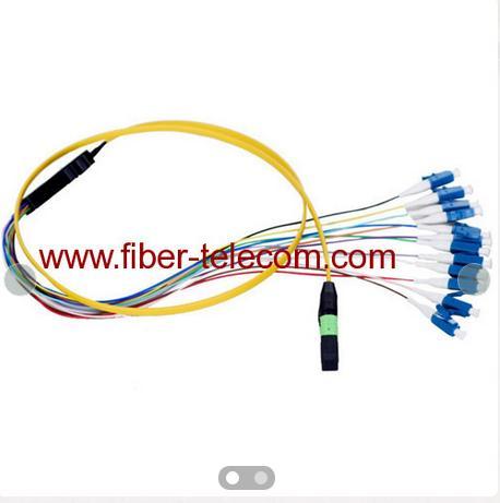 MPO-LC Single Mode Fan-out Fiber Optic Pigtail