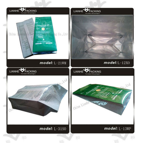 Back sealing aluminum bag for food powder