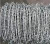 PVC coated double twisted barbed wire roll price/ 2mm barbed wire fence / Hot Dipped Galvanized barbed wire price per ro