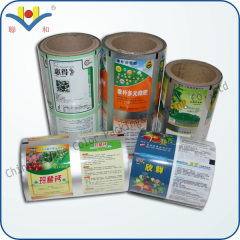 the half transparent with aluminum packing roll film