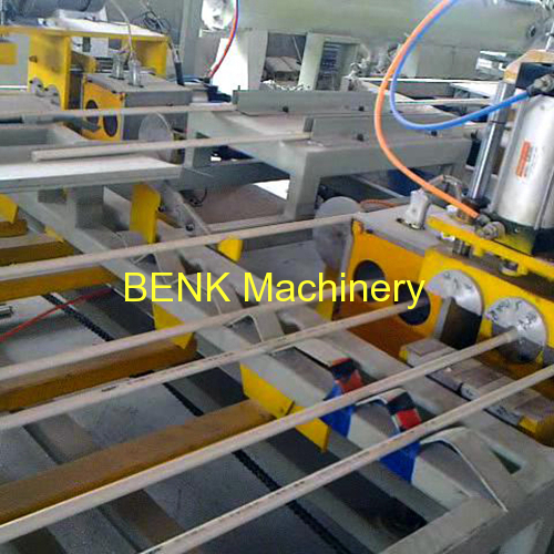 SGK63 automatic double pipe belling machine for PVC double outlet pipe extrusion line