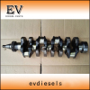 Genuine forged steel type S3L S3L2 S4L S4L2 crankshaft for excavator