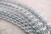 hot sell stainless steel single coils straight line Concertina hot dipped galvanized Razor Barbed Wire