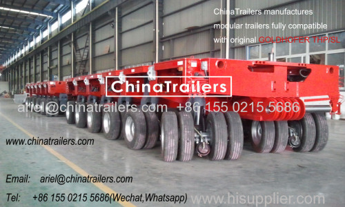 12 Axle Goldhofer Modular Trailer To Vietnam