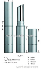 Empty Aluminum Slim Lipstick Tube Classic Cosmetic Packaging