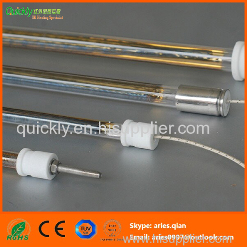 High efficient infrared heating lamps gold coated
