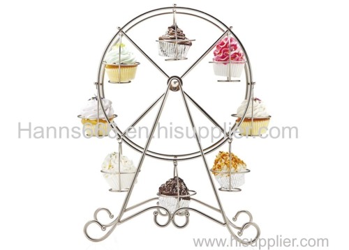 stainless steel ferris wheel cake stand