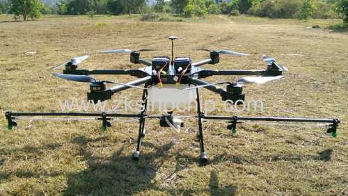 10 kilogram payload agriculture drone with water tank and pesticides spraying system carbon fiber battery power