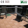 Waterproof WPC outdoor solar DIY decking tiles