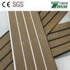 2017 Synthetic teak PVC boat deck flooring black stripe and easy-install soft boat deck