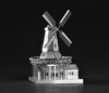 stainless steel Dutch windmill 3D jigsaw