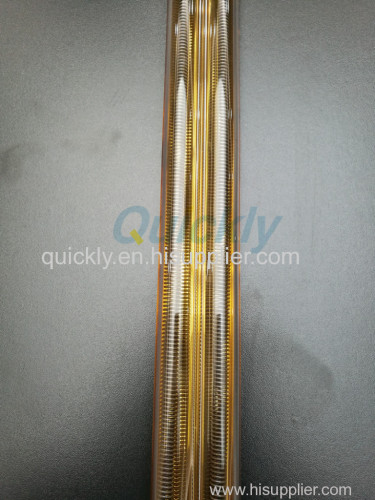 Medium wave quartz heater tube