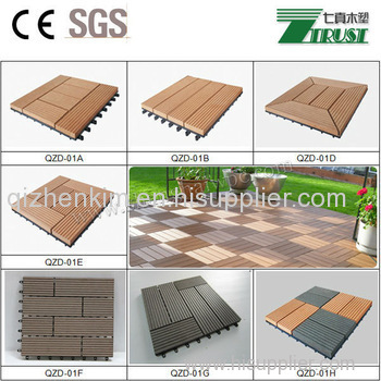 Environmental friendly Top Quality DIY WPC commercial decking tiles