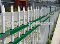 High security PVC-coated galvanized zinc tubular steel fence for sale