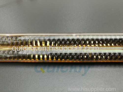 Carbon fiber quartz heater lamp