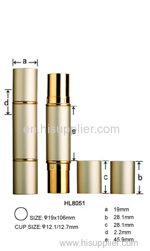 Aluminum Double head Lipstick Tube Lipstick Case