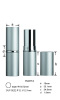 Aluminum Lipstick Tube Lipstick Case Lipstick Container