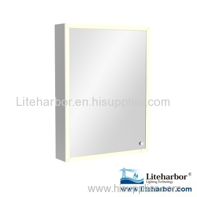 Framed Bathroom Illuminated Mirror Cabinet