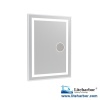 Framed LED Bathroom Mirror with Magnifier