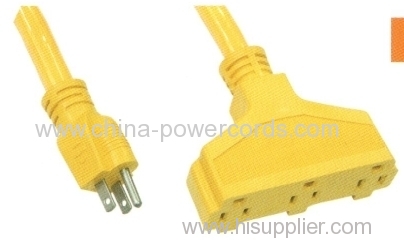3-Conductor 3-Outlet Extension Cord