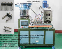 two pins USA plug insert crimping machines