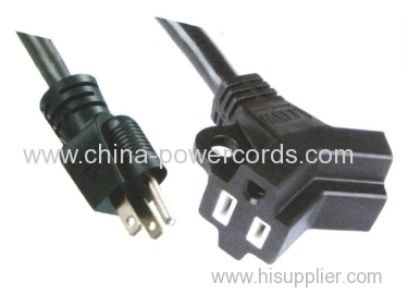 3-conductor 2-outlet extension cords