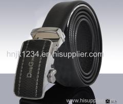 leather belt for man with automated buckle