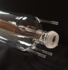 clear quartz furnace tube with large flange and ball head joint