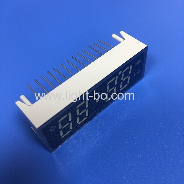 Ultra bright white Custom 7 segment led display for oven timer control