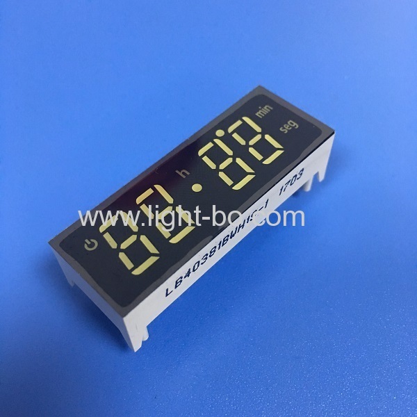 Ultra bright white Custom 7 segment led display for oven timer control