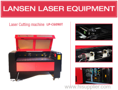 China laser cutting LANSEN 9060 laser machine with two heads or optional heads