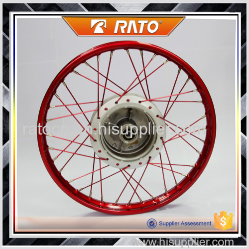 Red motorcycle rear wheel for Honda Brazil
