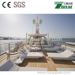 PVC Teak flooring /synthetic teak used for outdoor boat deck covering