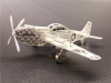 stainless steel P-51 Mustang 3D jigsaw