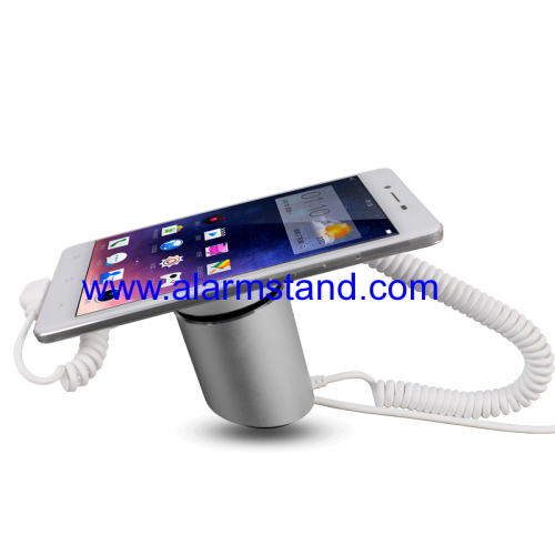 COMER anti-theft devices for mobile phone security desk display stands with charging cord