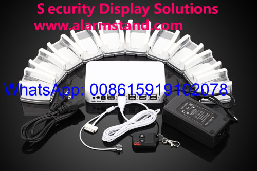 COMER security alarm controller 6port alarm box for cellphone alarm acrylic stands