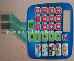 Membrane switch with digital printing