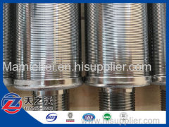 Stainless steel Npt end fitting wedge wire filter