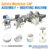 Safety medicine assembly and liner inserting machine